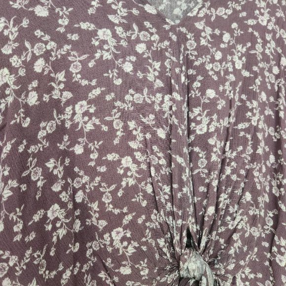 Floral Purple Shirt, LUQ - Picture 4 of 6